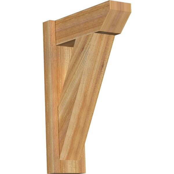 Ekena Millwork Traditional Slat Rough Sawn Outlooker, Western Red Cedar, 6"W x 16"D x 24"H OUT06X16X24TRA06RWR - main